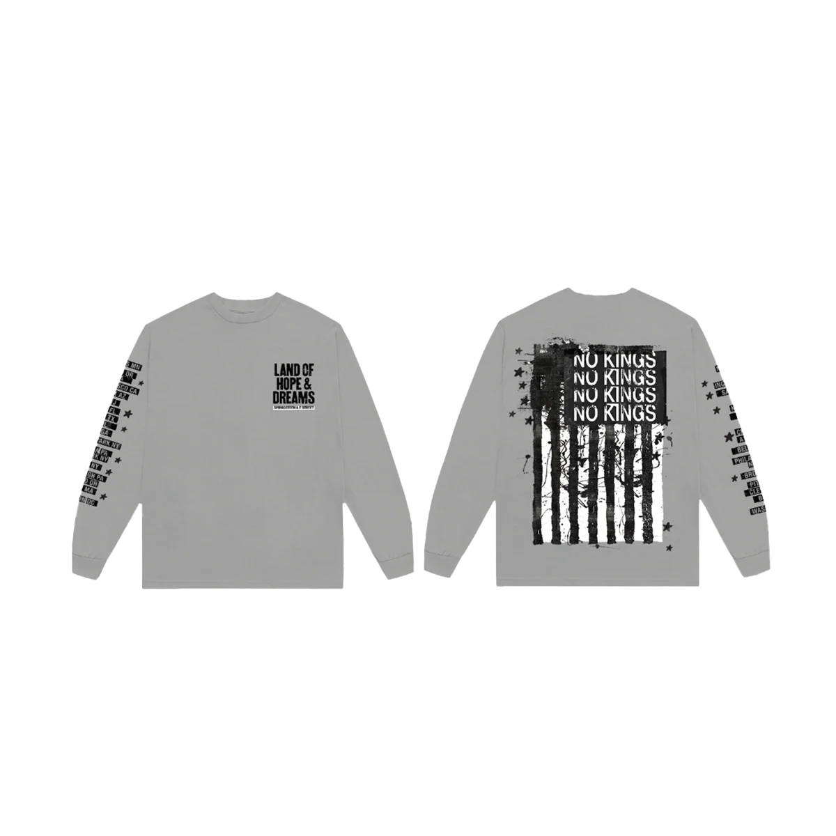 2026 Land Of Hope & Dreams American Tour Long Sleeve Logo Tee - Image 3