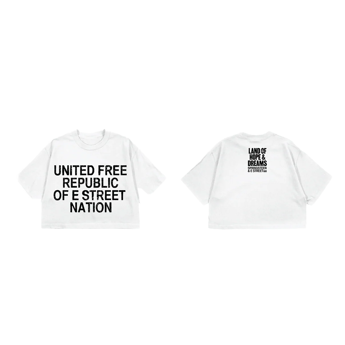 2026 Land Of Hope & Dreams American Tour "United Free Republic" Cropped Tee - Image 3