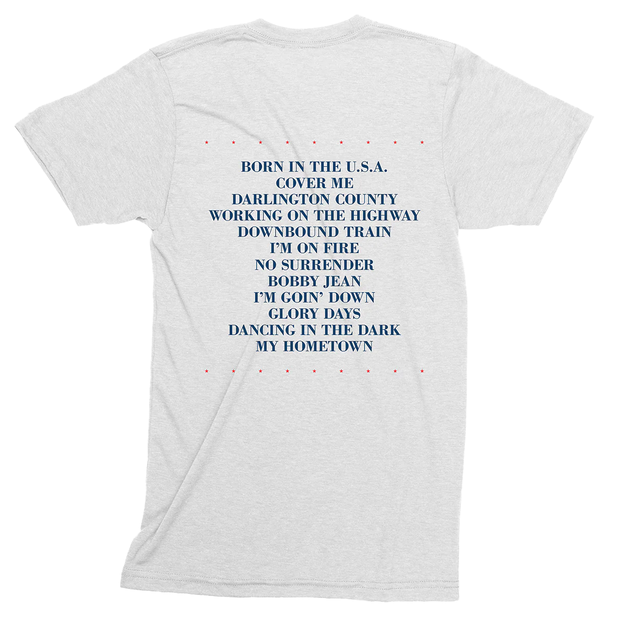 Born In The USA 40th Anniversary Tracklist Tee - Image 2